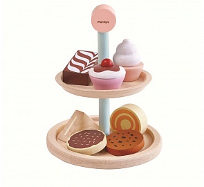 Игровой набор деревянный – Пирожные (Plan Toys, 3489k)